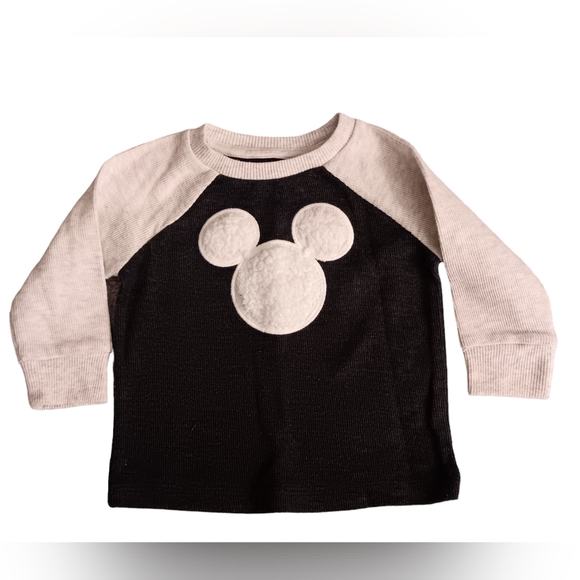 🎈Jumping Beans Baby Boys Disney Mickey Mouse Long Sleeve Thermal Shirt - Picture 1 of 3